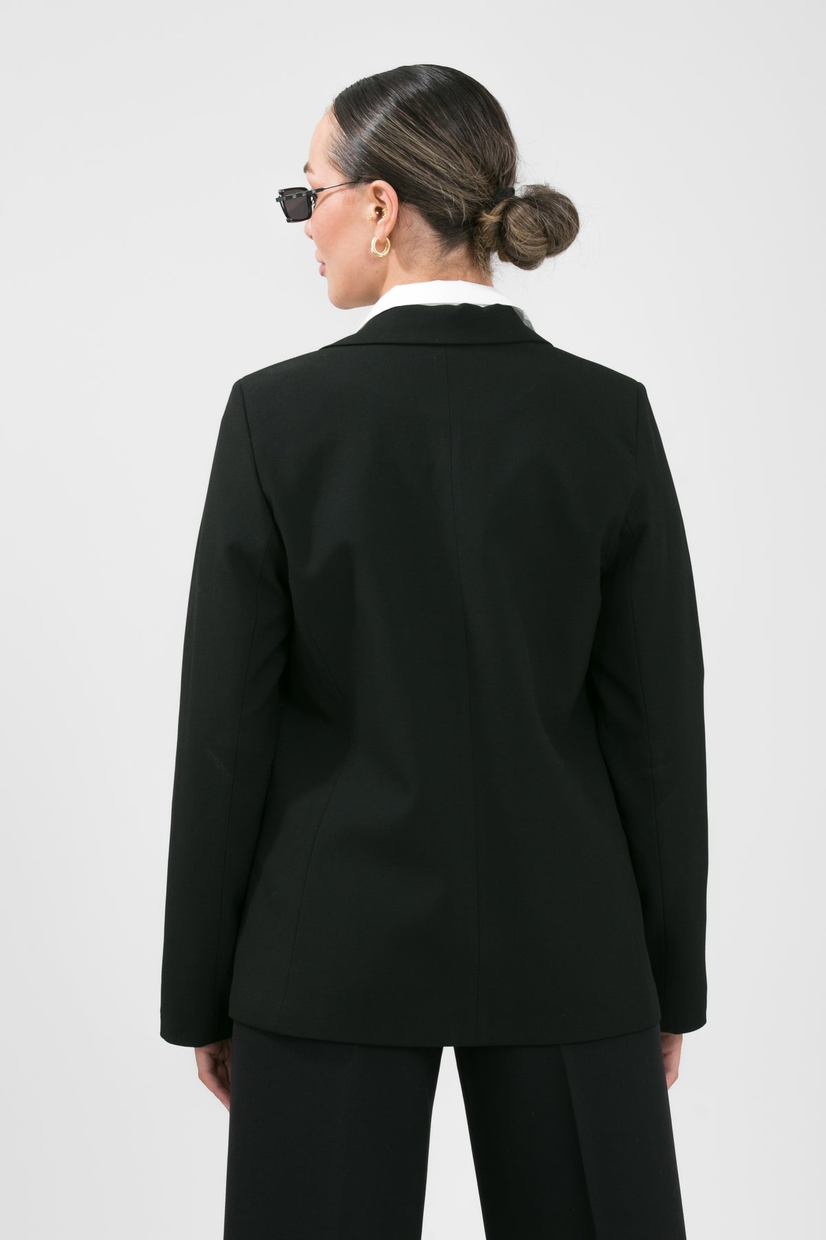 Alt Üst Takım Kadın Blazer Ceket Pantolon Takım Önden Kapak Cepli Rahat Ceket Pantolon Takımı