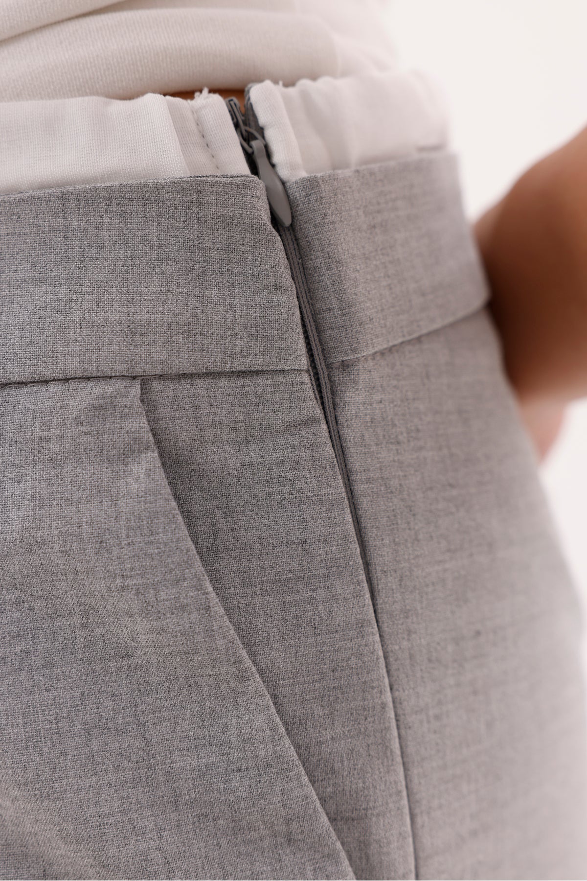 Kadın Pantolon Beli Lastikli Bağcıklı Yancepli Geniş Paça Pantolon Kadın Kemer Garnili Şık